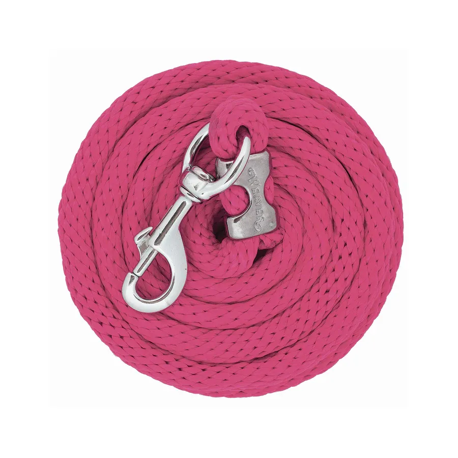 WEAVER - Poly Lead Blush Rope with Chrome Brass Snap, Size: 5/8'' x 10'