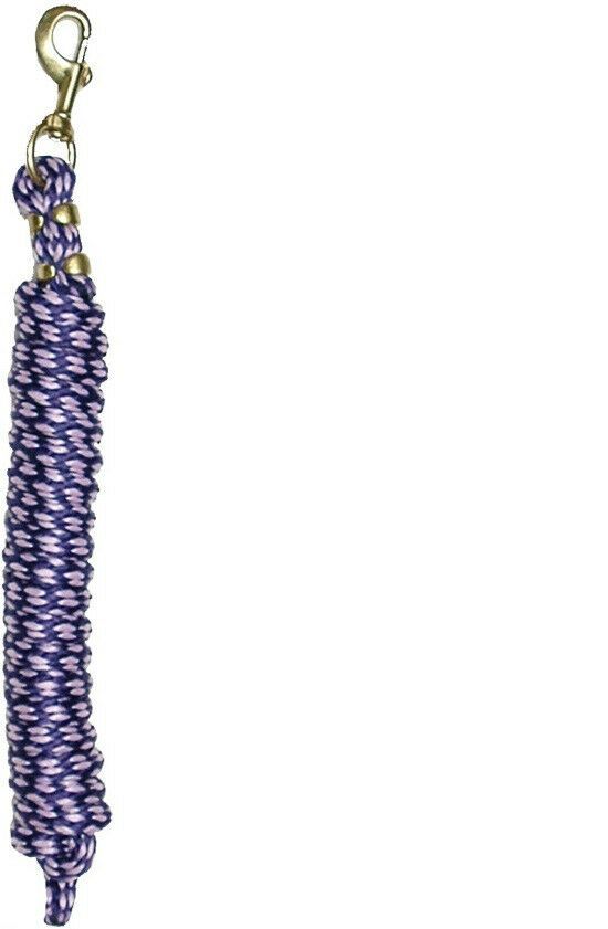 WEAVER - Poly Lead Lattice Rope with Brass Snap, Color: Mauve/Orchid