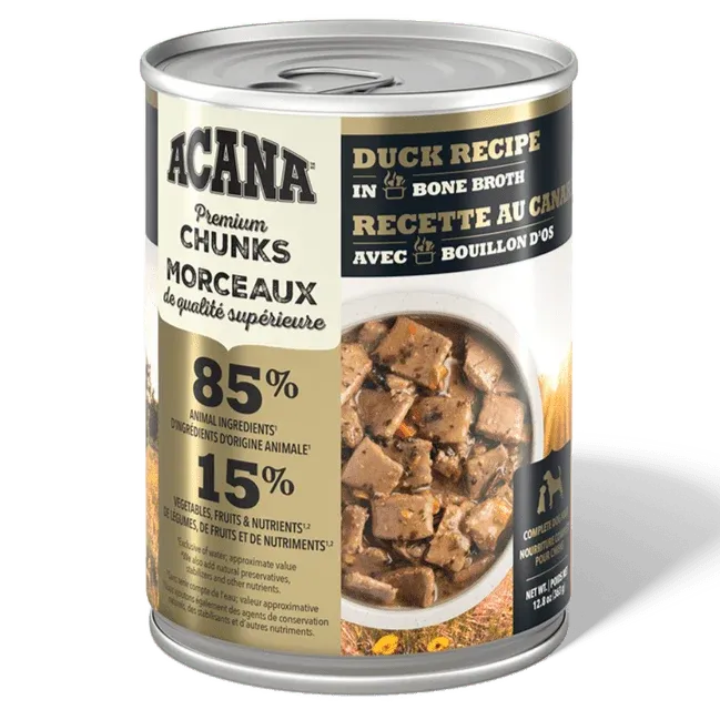 ACANA - Premium Chunks Duck Recipe in Bone Broth, Size: 12.8oz