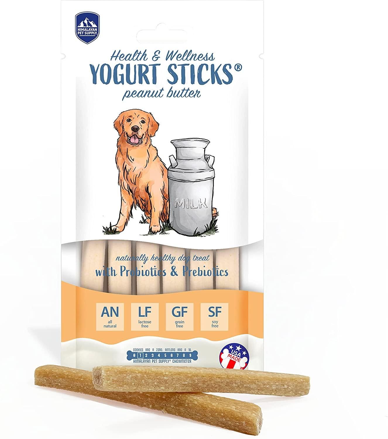 HIMALAYAN PET SUPPLY - Naturally Healthy Dental Yogurt Sticks, Flavor: Beurre d'arachide, Size: 4.8oz