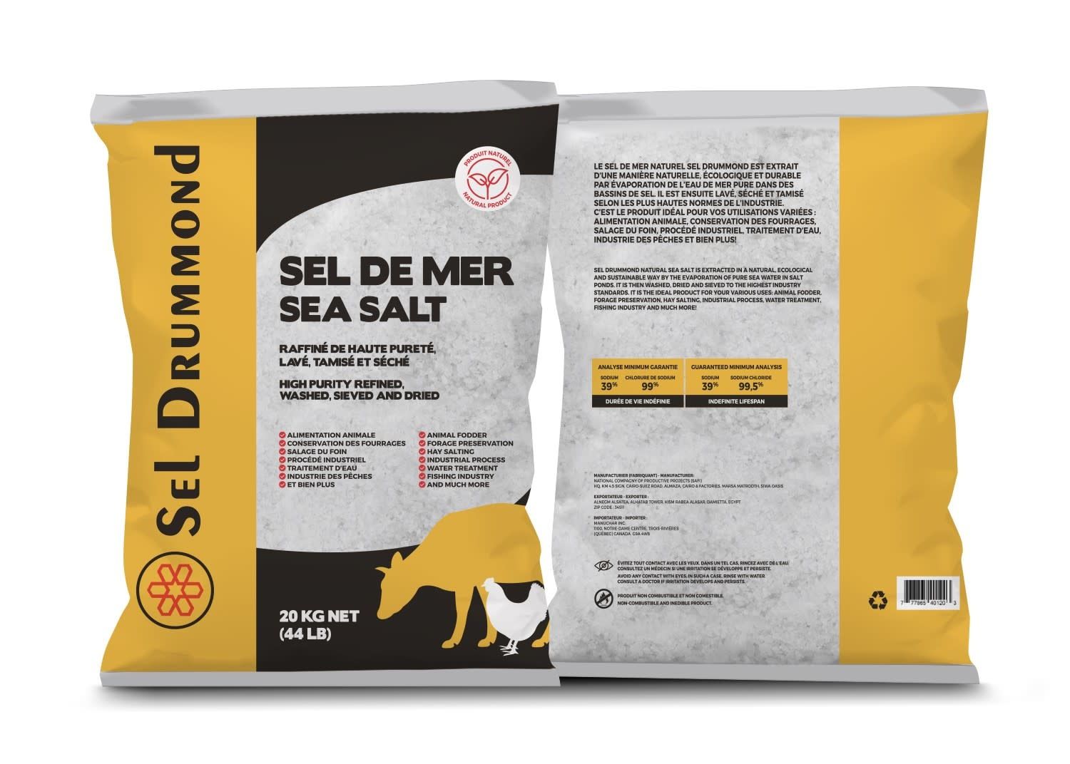 SEL DRUMMOND - Sea salt for livestock, Format: 20kg