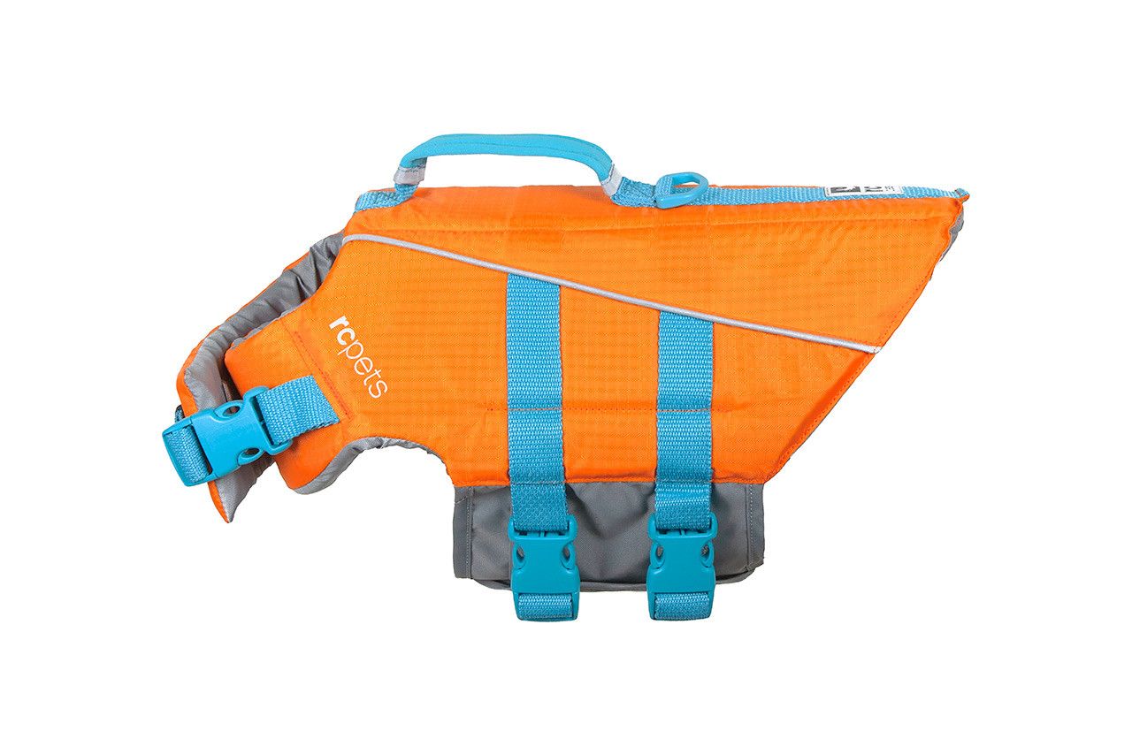 RC PETS - Canine Tidal Life Vest, Size: XXSmall, Color: Orange/Teal