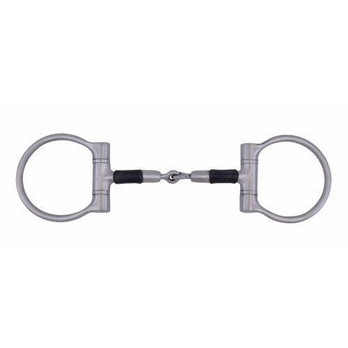 WESTERN RAWHIDE - Franà§ois Gauthier'' D-ring bit with rubber, Size: 5-1/8''