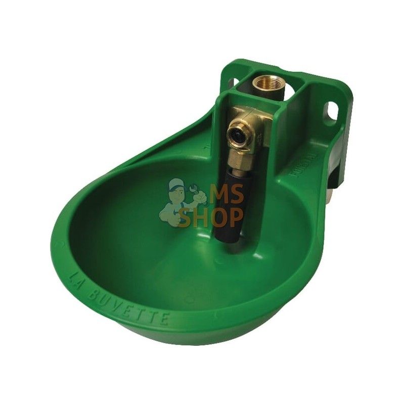 LA BUVETTE - Synthetic Bowl Drinker with Tube Valve LA BUVETTE - Synthetic Bowl Drinker with Tube Valve, Colour: Vert