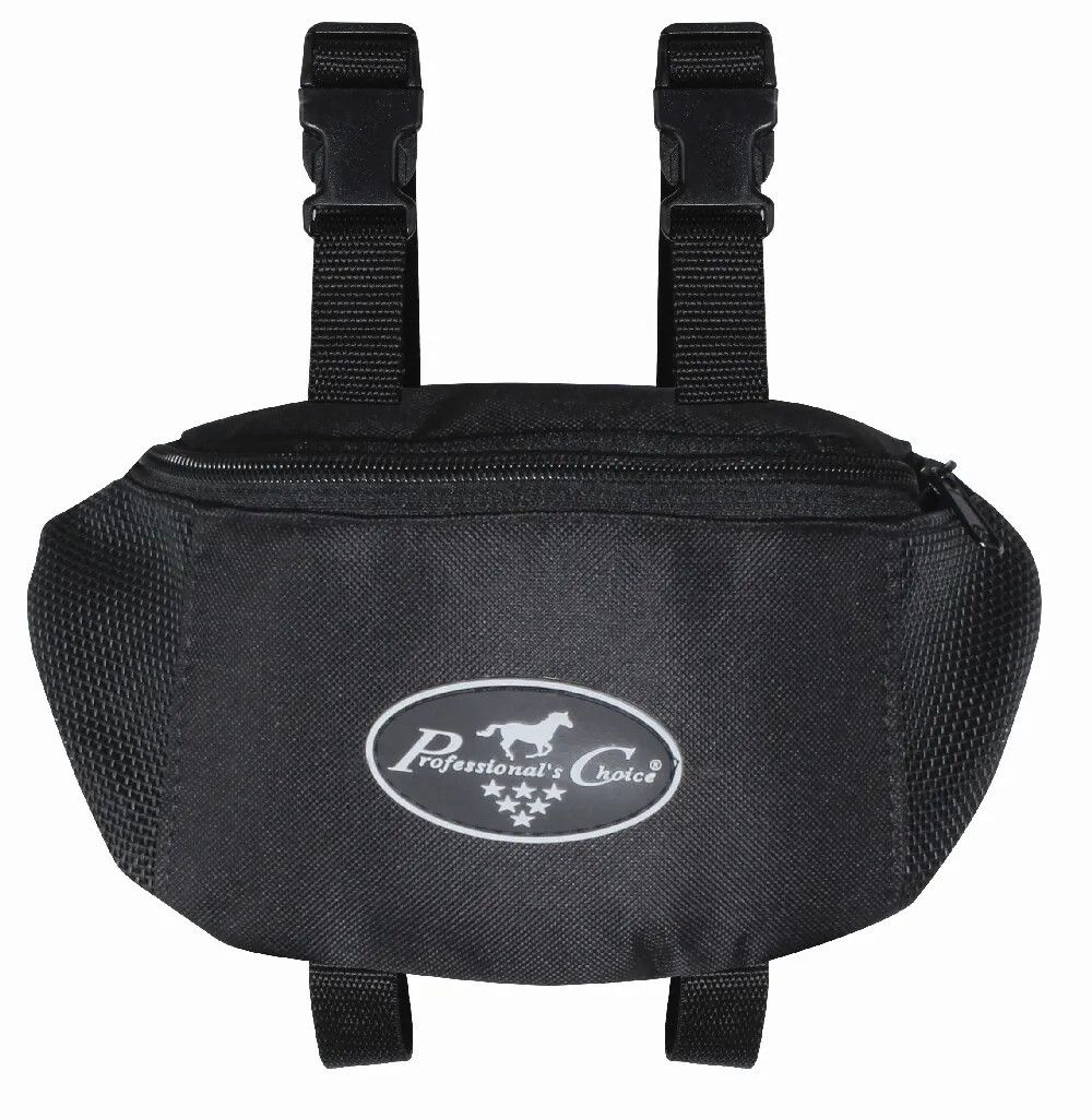 PROFESSIONAL'S CHOICE - Western Black Pommel Bag, Size: 5'' x 10'' x 7''