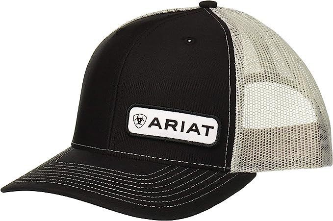 ARIAT - Men's Offset Logo Patch Cap, Color: Noir