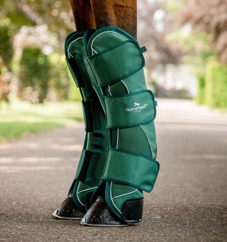 HORSEWARE - Hunter Green Signature Travel Boots, Size: Cob
