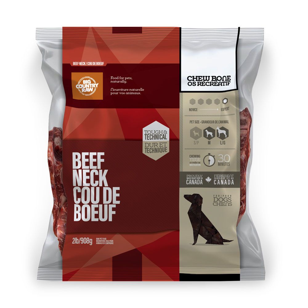 BIG COUNTRY RAW - Beef Neck, Format: 2lbs