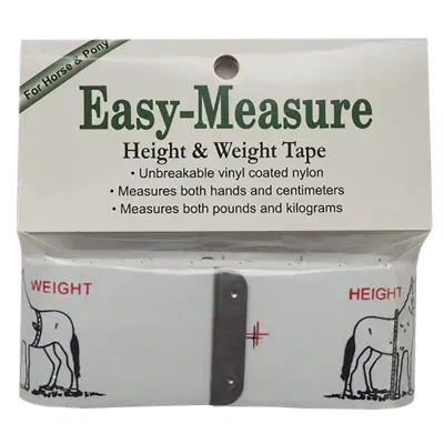 CENTURION - Ruban Easy-Mesure de Poids/Grandeur pour Cheval, Type: Jusqu'à 20mains/1400lbs