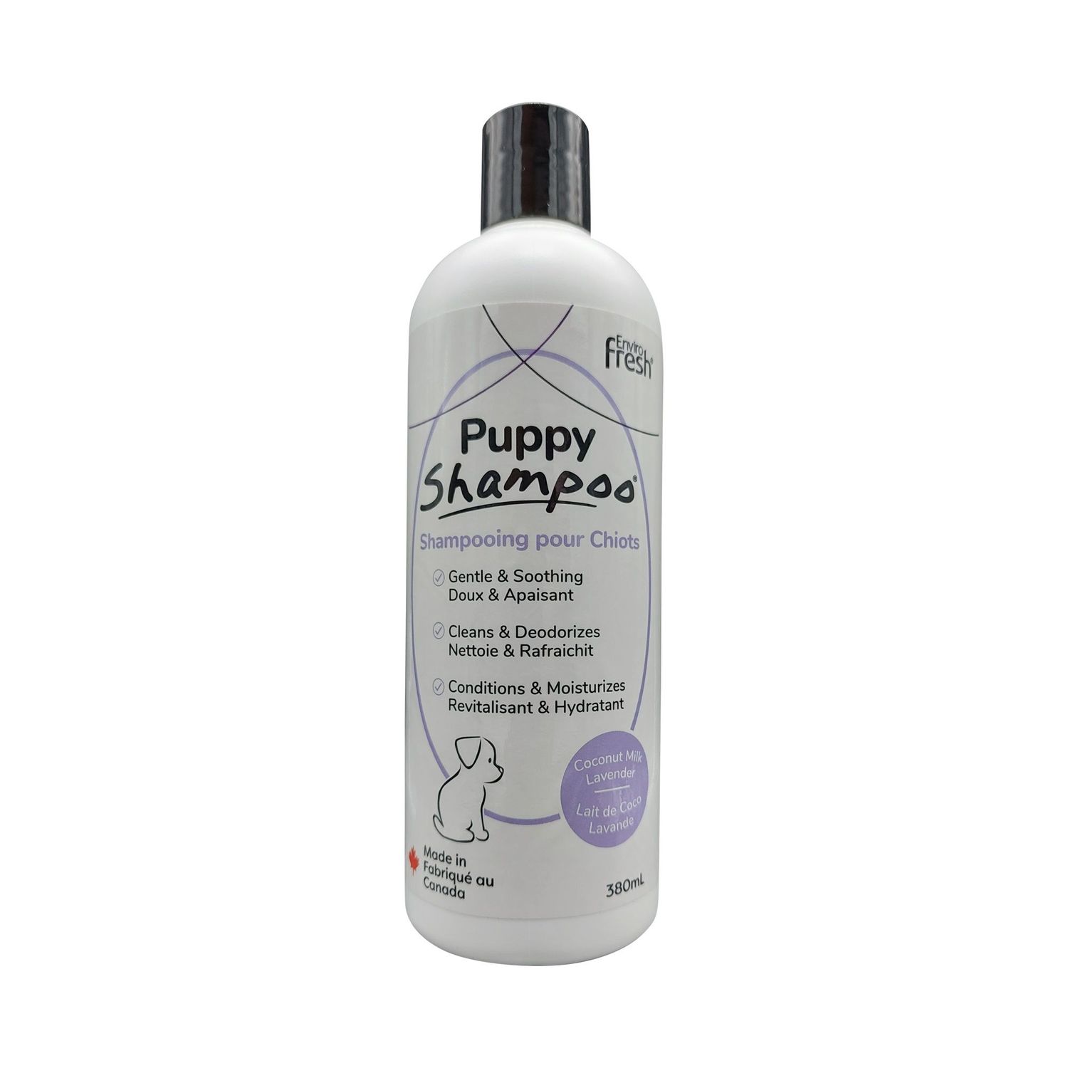 ENVIROFRESH - Lavender &amp; Coconut Milk Gentle Puppy Shampoo, Size: 380ml