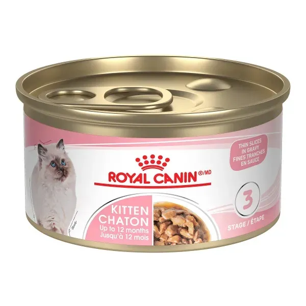ROYAL CANIN - Kitten Thin Slices In Gravy Canned Cat Food