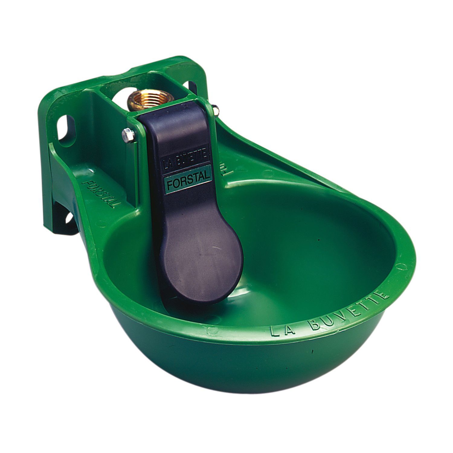 LA BUVETTE - Synthetic Vertical Bowl Drinker with Paddle, Color: Vert
