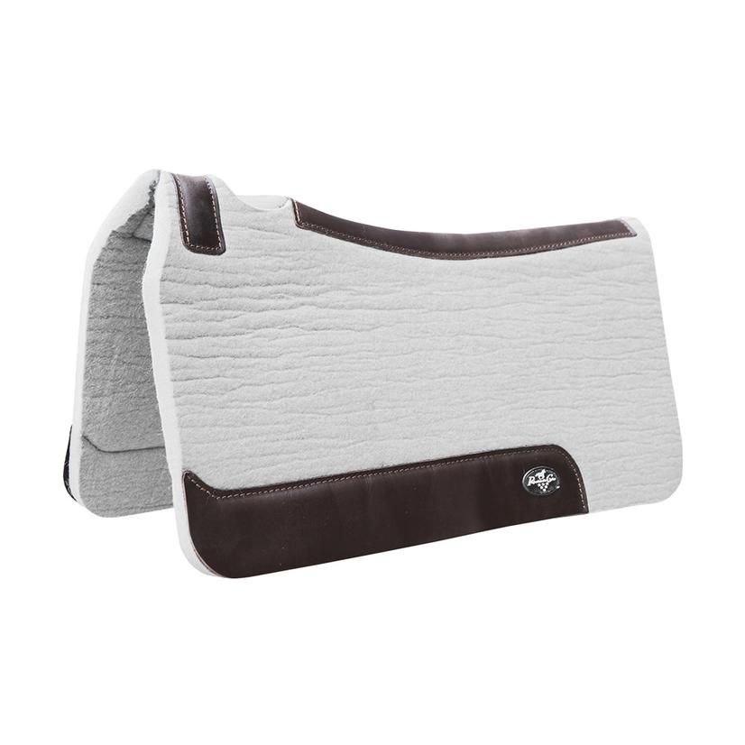 PROFESSIONAL'S CHOICE - Steam Pressed Comfort-Fit Tan Felt Saddle Pad, Size: 28'' x 30'' (3/4'' d'épaisseur)