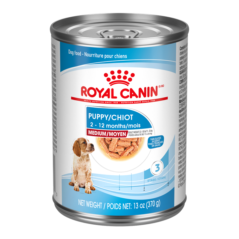 ROYAL CANIN - Medium Puppy Thin Slices in Gravy Canned Dog Food