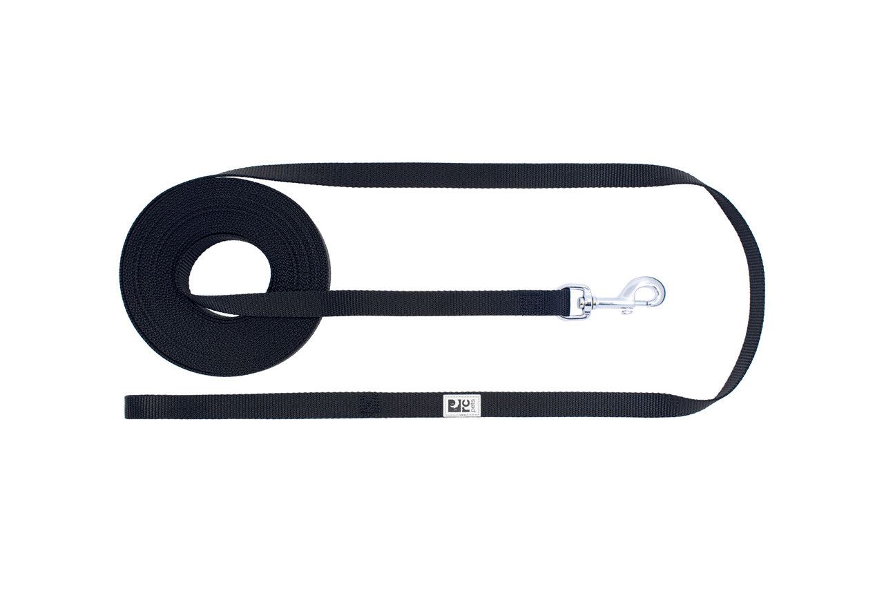 RC PETS - Training Leash, Color: Noir, Size: 3/4'' x 15'