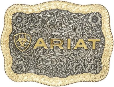 ARIAT - Rectangle Shield Logo Belt Buckle