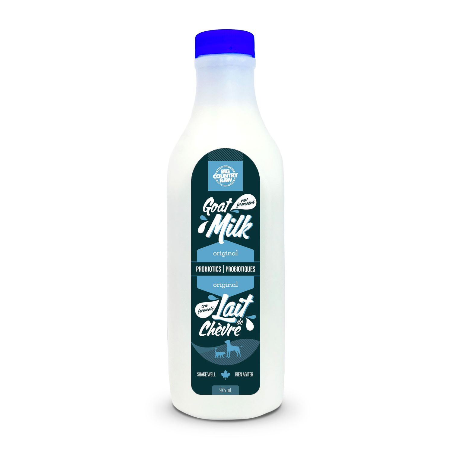 BIG COUNTRY RAW - Lait de Chèvre Cru &amp; Fermenté, Format: 975ml