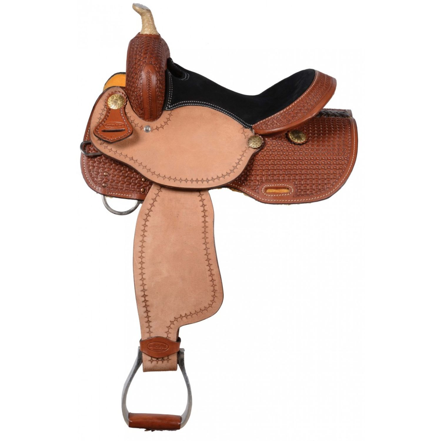 COUNTRY LEGEND - Jackson Youth Western Saddle, Colour: Chestnut, Size: 13"