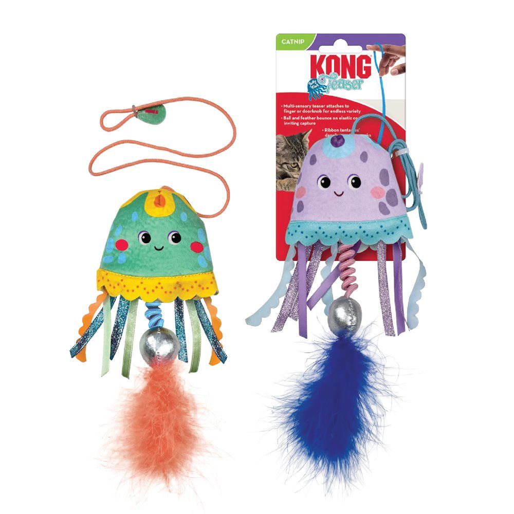 KONG - Jellyfish Teasers for Cat, Color: Assorties