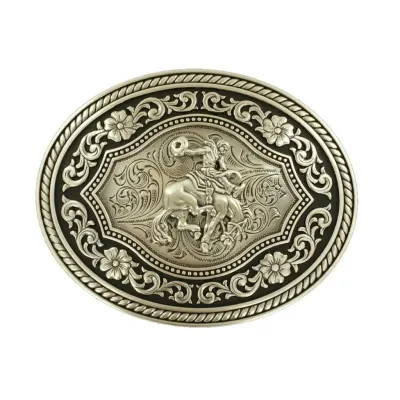M&amp;F WESTERN - Oval Saddle Bronc Belt Buckle