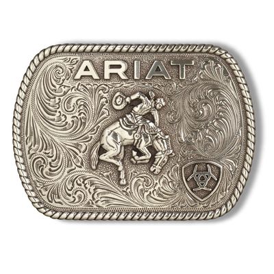 ARIAT - Saddle Bronc Silver Belt Buckle