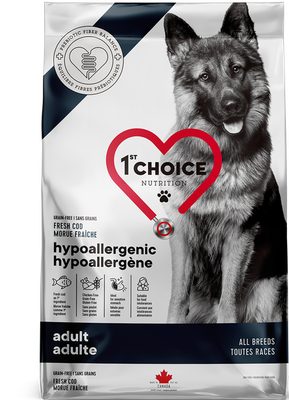1st CHOICE - Hypoallergenic Cod Recipe for All Breeds Adult Dogs