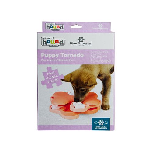 NINA OTTOSSON - Puppy Tornado Interactive Treat Puzzle Dog Toy, Type: Niveau 2