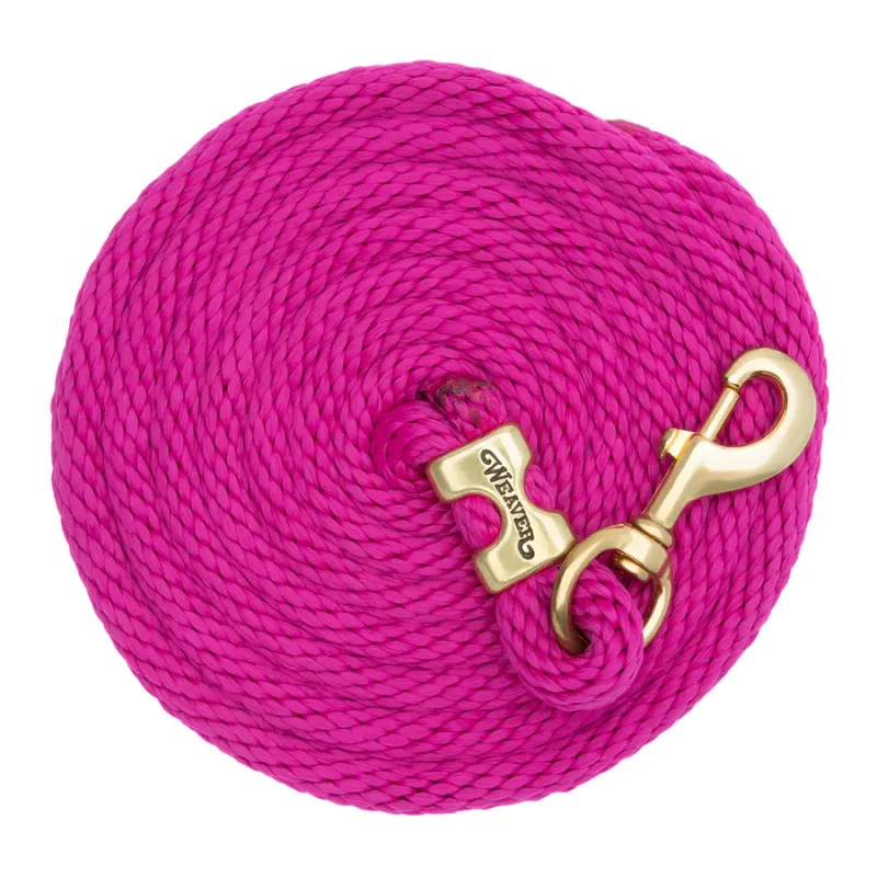 WEAVER - Poly Lead Raspberry Rope with Brass Snap