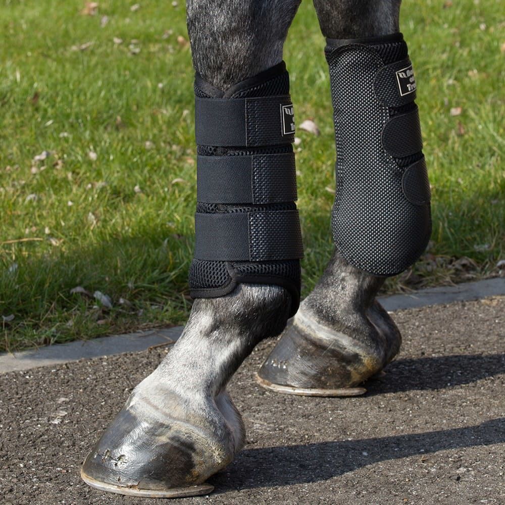 BACK ON TRACK - 3D Mesh gaiter, Color: Noir, Size: Small