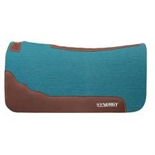 WEAVER - Synergy Steam Pressed Merino Wool Turquoise Performance, Size: 31'' x 32''