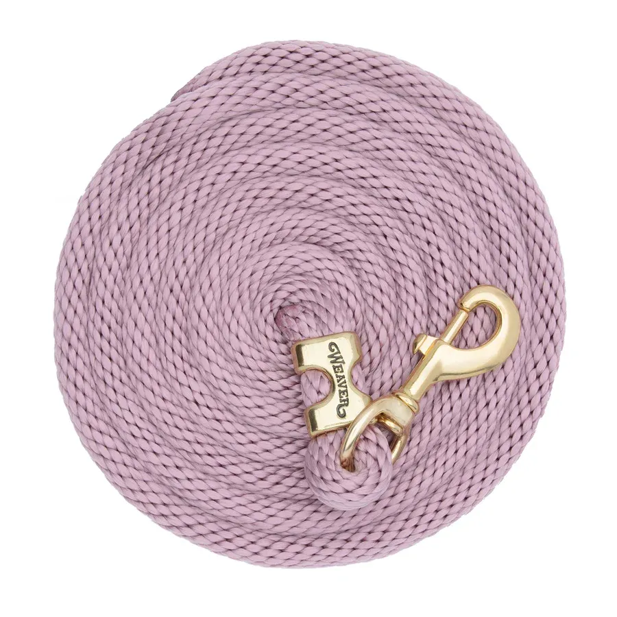 WEAVER - Poly Lead Violet Rope with Brass Snap, Size: 10pieds