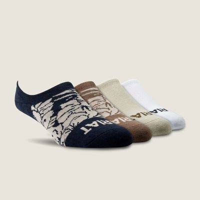 ARIAT - Hilo No Slip No Show Sock 4 Pair Multi Color Pack