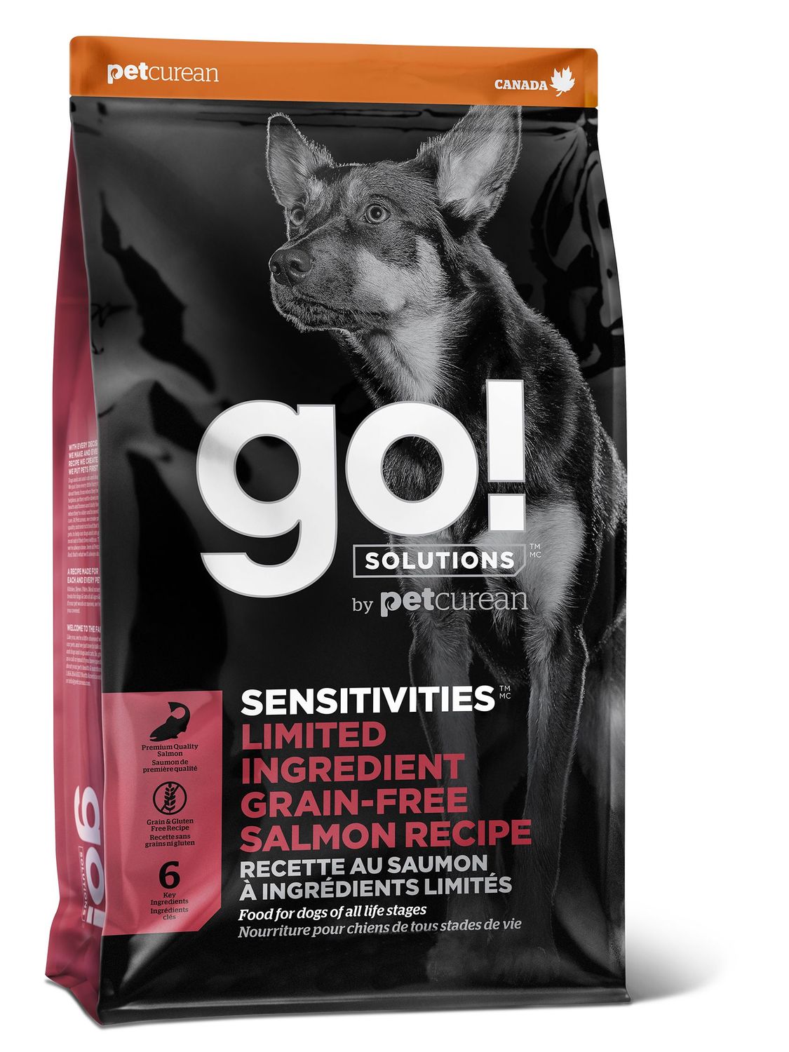 PETCUREAN - GO! Sensitivities Limited Ingredient Grain-Free Salmon, Format: 22lbs