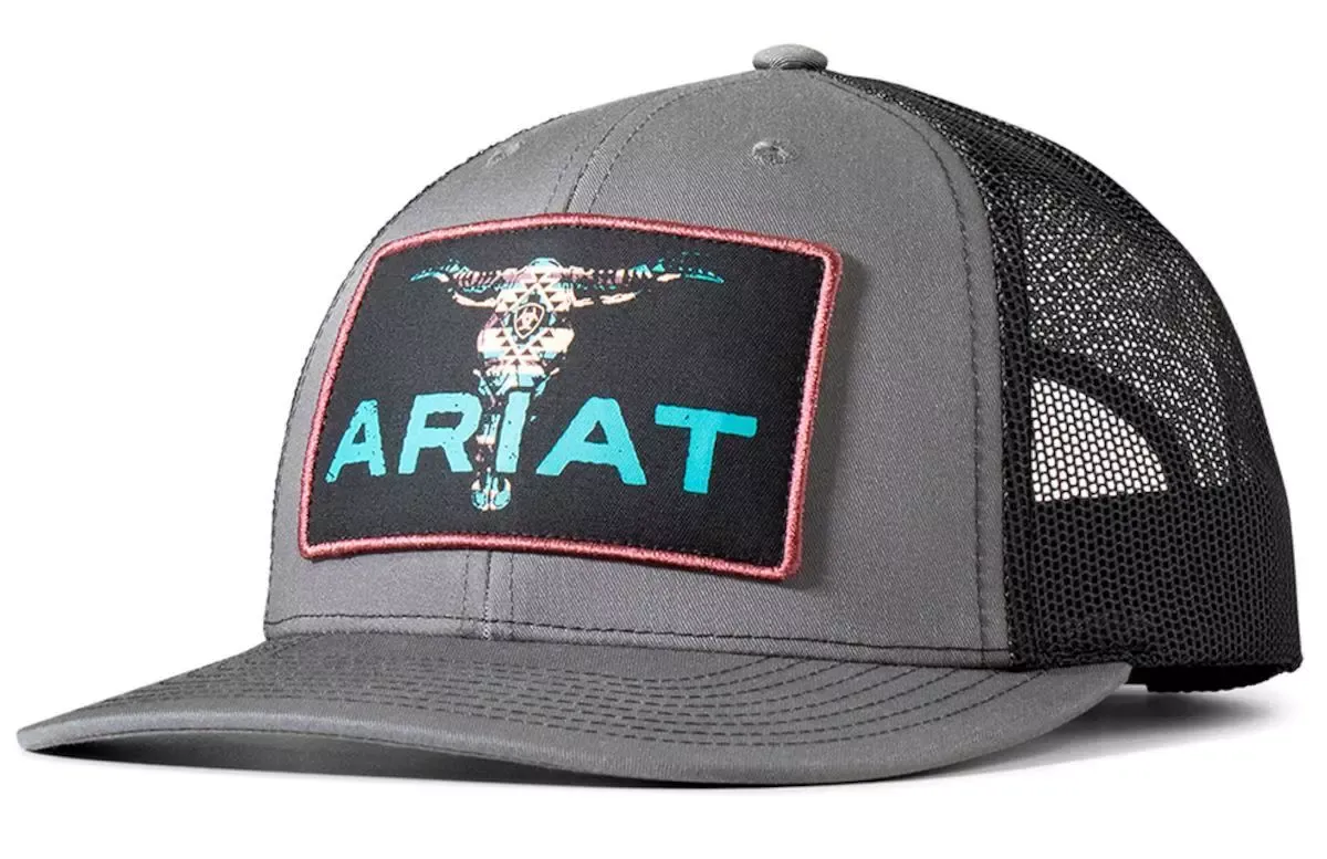 ARIAT - Baseball Cap Logo Bull Skull Patch