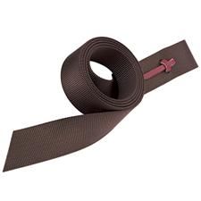 WEAVER - Patterned Tie Strap Chocolate Brown w/Holes, Type: Tie Strap (60'')
