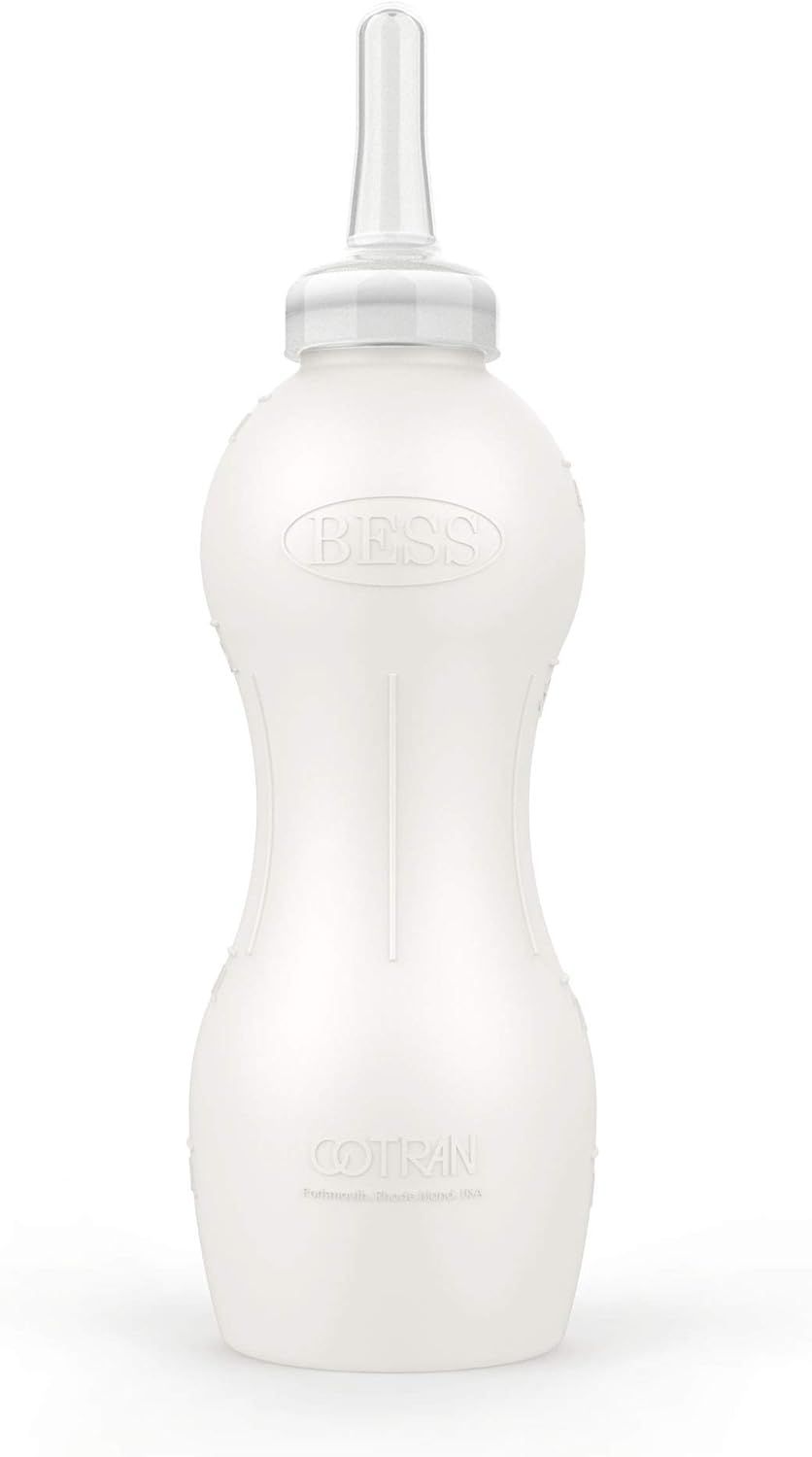 BESS - Calf Nursing Bottle with Snap on Clear Teat, Volume Sizes: 2 Litres