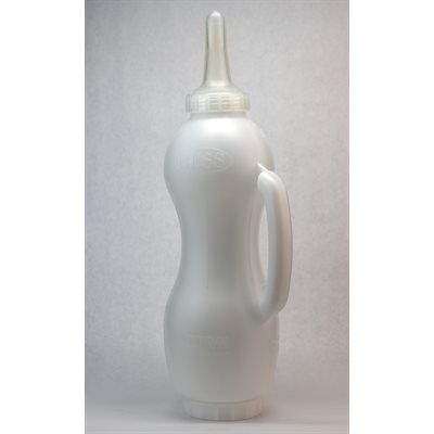 BESS - Calf Nursing Bottle with Snap on Clear Teat, Volume Sizes: 2 Litres