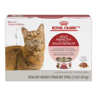 Royal Canin Adult Instinctive for Adult Cats from 1 to 7 Years Old 12 Can Pack