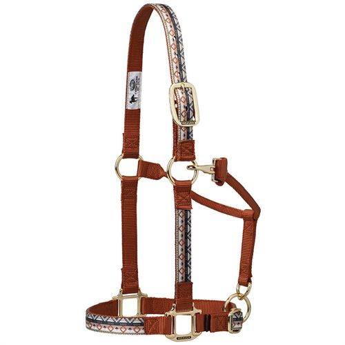 WEAVER - Patterned Adjustable 1'' Trekking West Halter, Size: Small