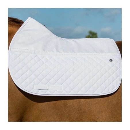 OGILVY EQUESTRIAN - White Jump FrictionFree Pad, Piping: Aucun, Binding: Blanc