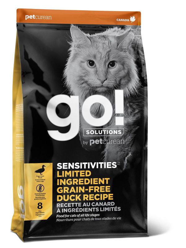 PETCUREAN -GO! Sensitivities Limited Ingredient Grain-Free Duck Recipe