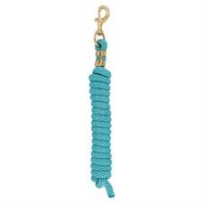 WEAVER - Value Lead Turquoise Rope with Brass Snap, Size: 10pieds