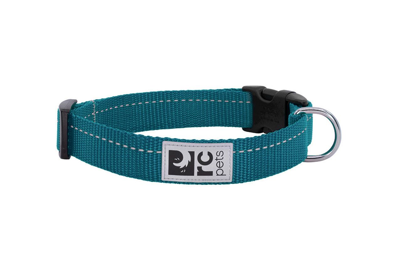 RC PETS - Dark Teal Primary Clip Collar, Size: Large
