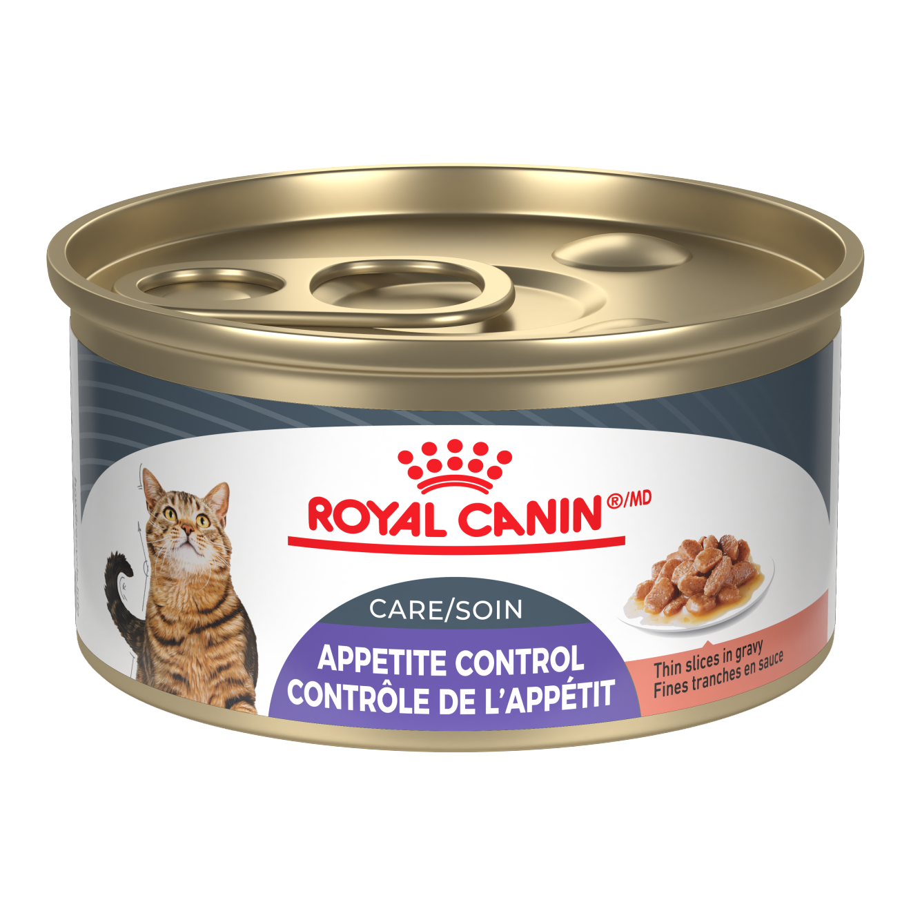 ROYAL CANIN - Appetite Control Care Thin Slices in Gravy Canned Cat Food, Size: 85g