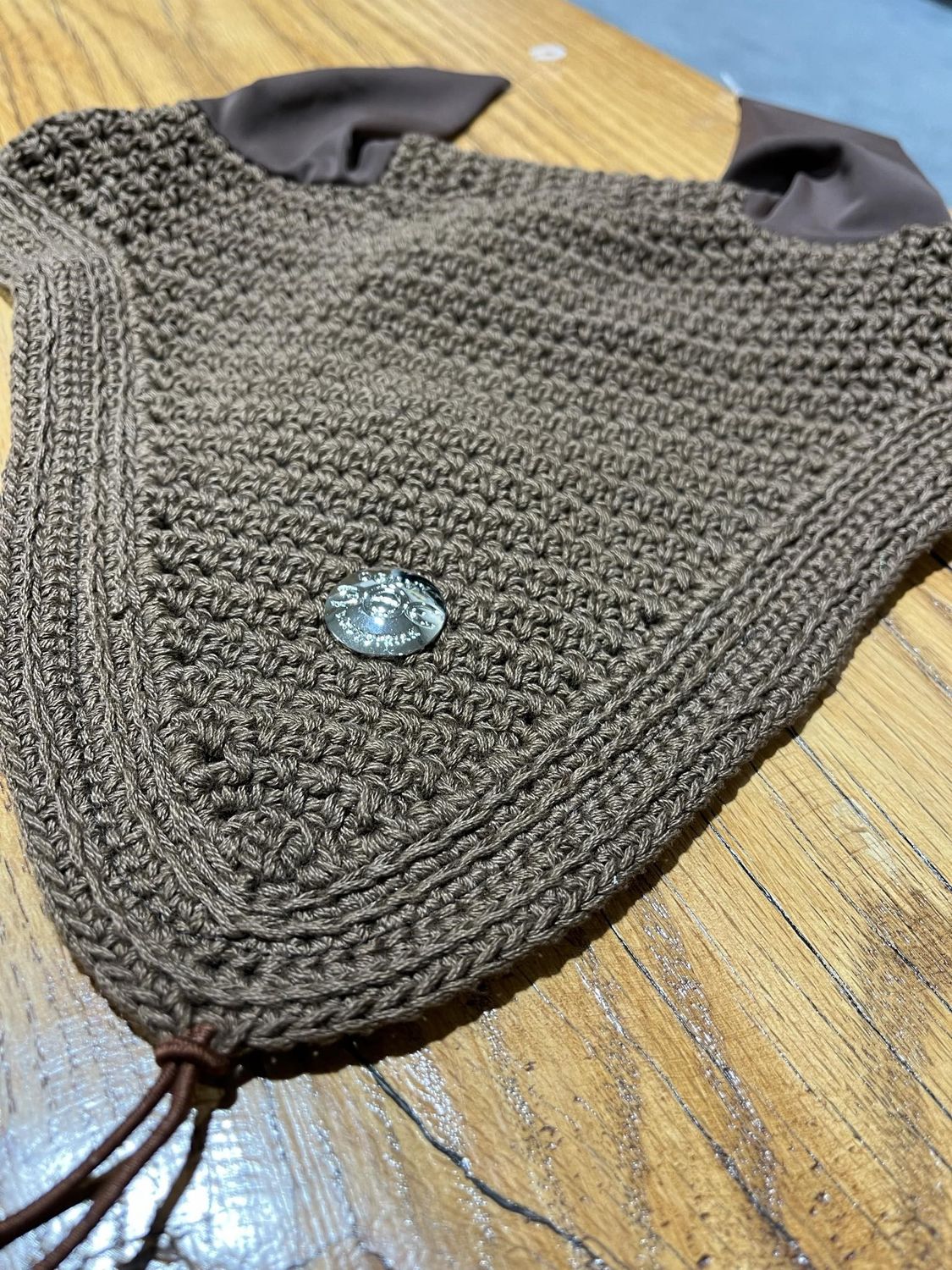 OGILVY EQUESTRIAN - Equine Chocolate Brown High Performance Long Tie-D, Piping: Aucun, Binding: Chocolat