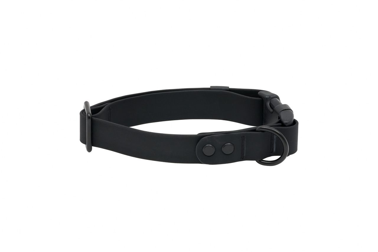 RC PETS - Black Waterproof Collar, Size: Small