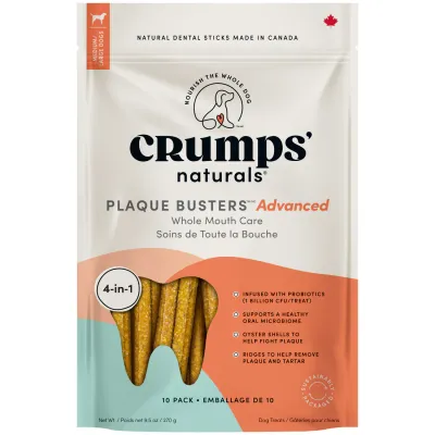 CRUMPS' NATURALS - Plaque Busters Advanced Whole Mouth Dental Sticks