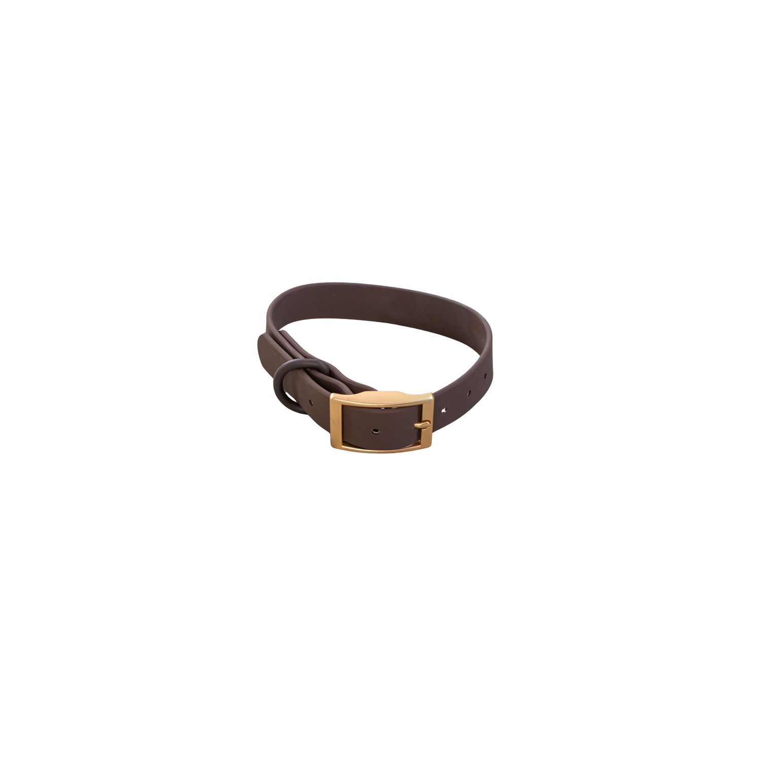 DEXYPAWS - Espresso Waterproof Dog Collar, Size: Small