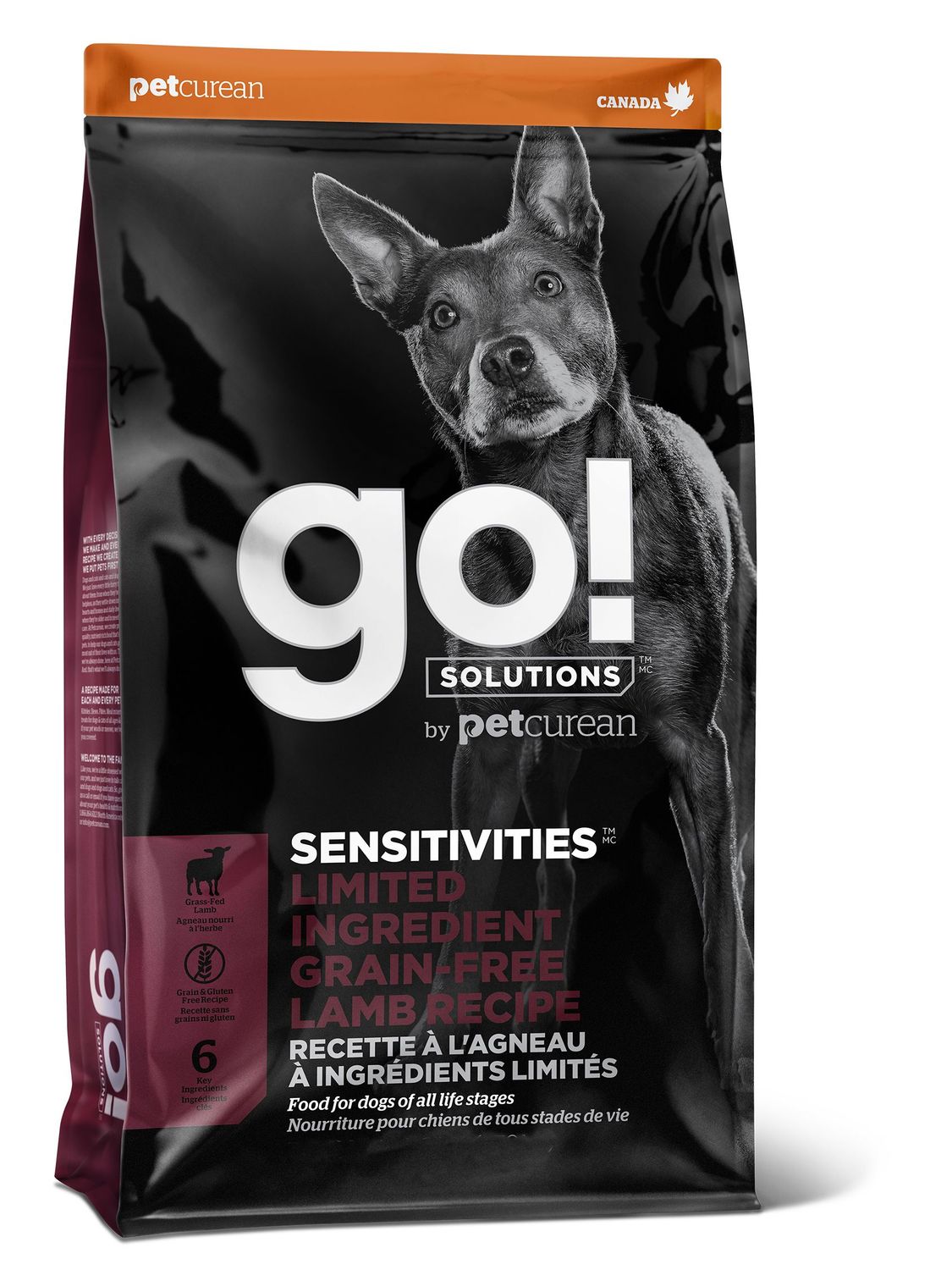 PETCUREAN - Sensitivities Limited Ingredient Grain-Free Lamb Recipe, Format: 22lbs