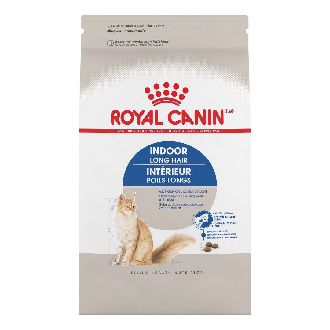 ROYAL CANIN - Indoor Long Hair Dry Cat Food, Size: 6lb